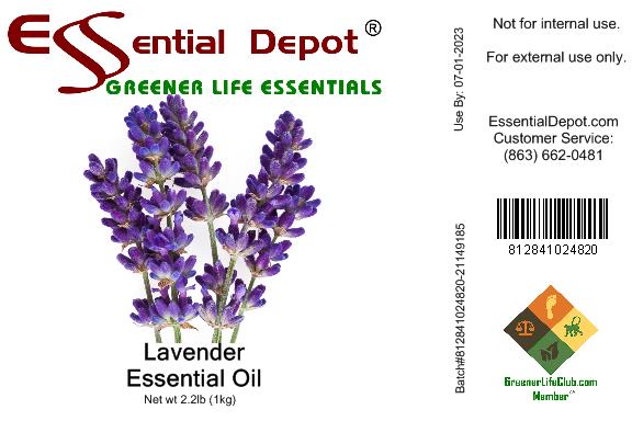 Lavender Essential Oil - 1 kg. - Approx 2.2 lbs.