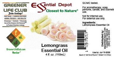 Lemongrass Essential Oil - 4 oz.