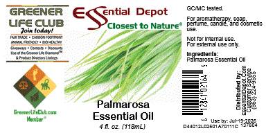 Palmarosa Essential Oil - 4 oz.