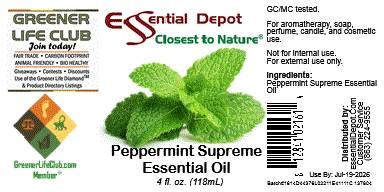 Peppermint Essential Oil - 4 oz.