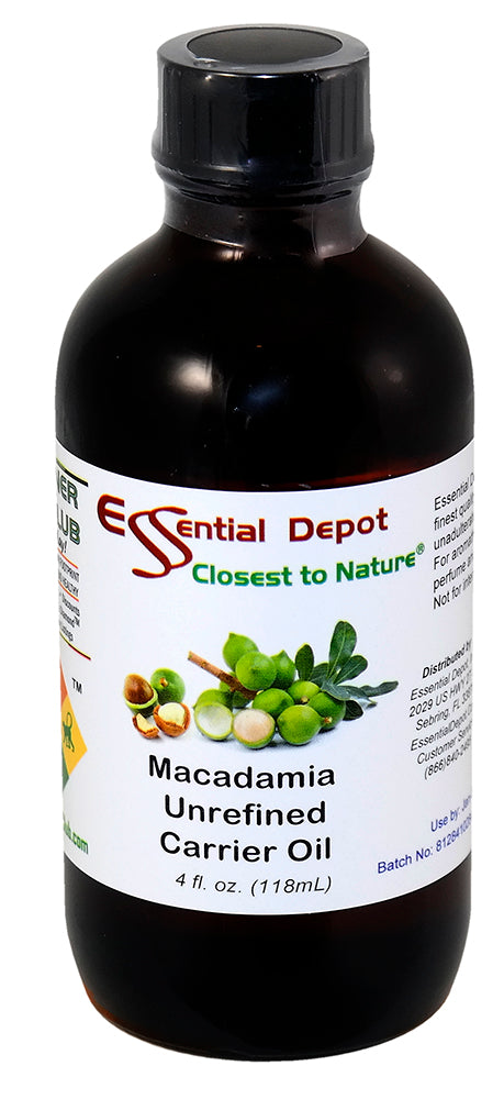 Macadamia Unrefined Carrier Oil - 4oz