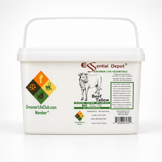 Beef Tallow - 7 lbs in GLC Box - GRASS FED - FOOD GRADE