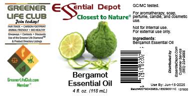 Bergamot Essential Oil - 4 oz.