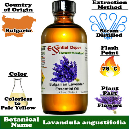 Lavender Bulgarian Essential Oil - 4 oz.