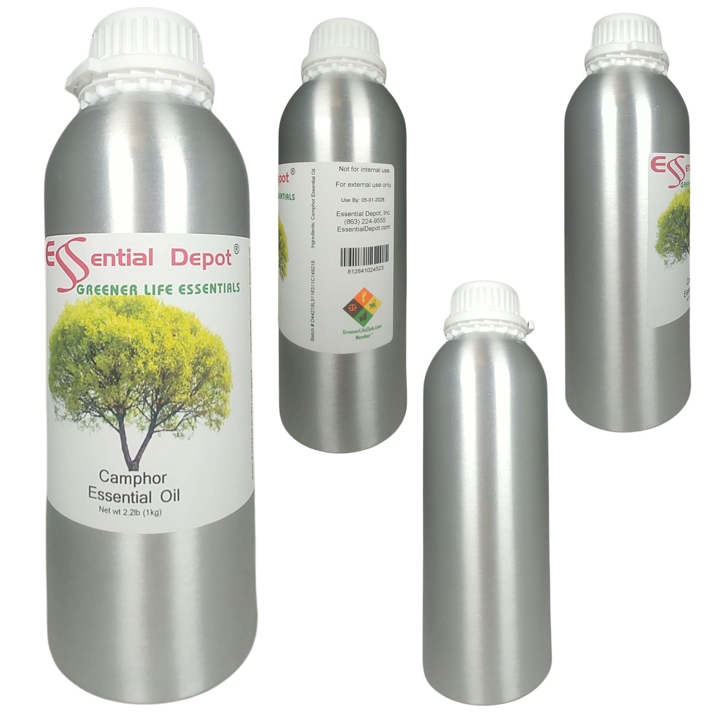 Camphor Essential Oil - 1 kg. - Approx 2.2 lbs.