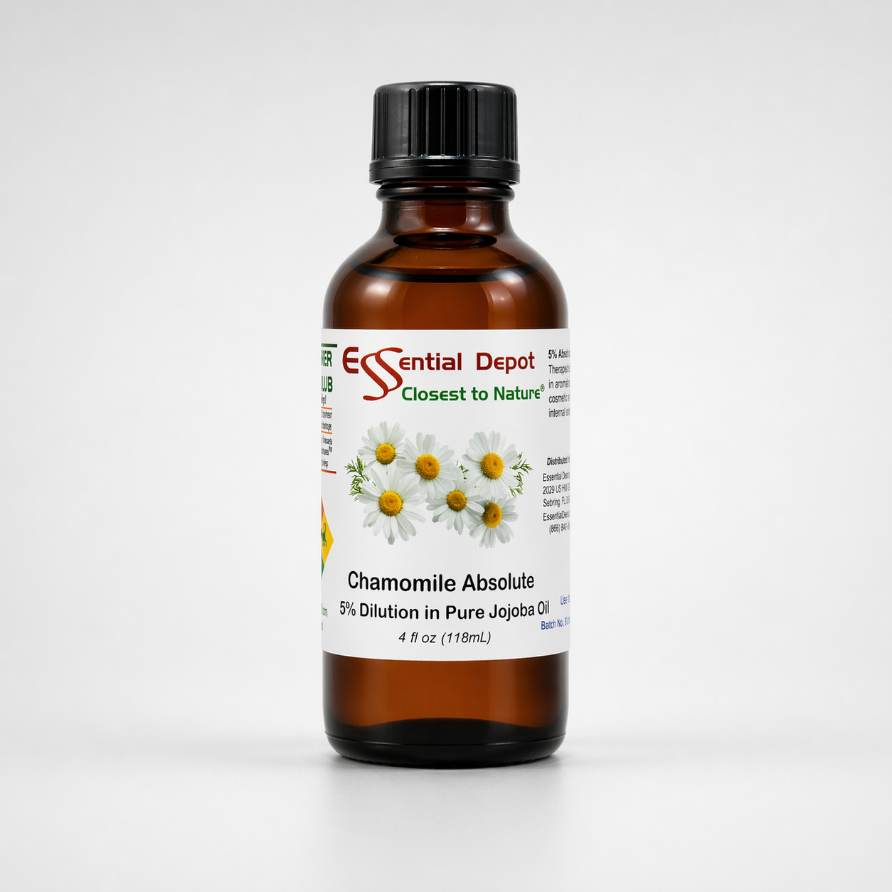 Chamomile Roman Essential Oil 5% Dilution in Pure Jojoba - 4oz