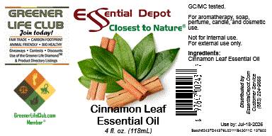 Cinnamon Leaf Essential Oil - 4 oz.