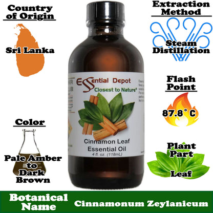 Cinnamon Leaf Essential Oil - 4 oz.