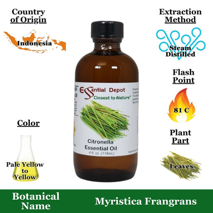 Citronella Essential Oil - 4 oz.