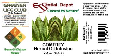 Comfrey Herbal Oil Infusion - 4 oz.