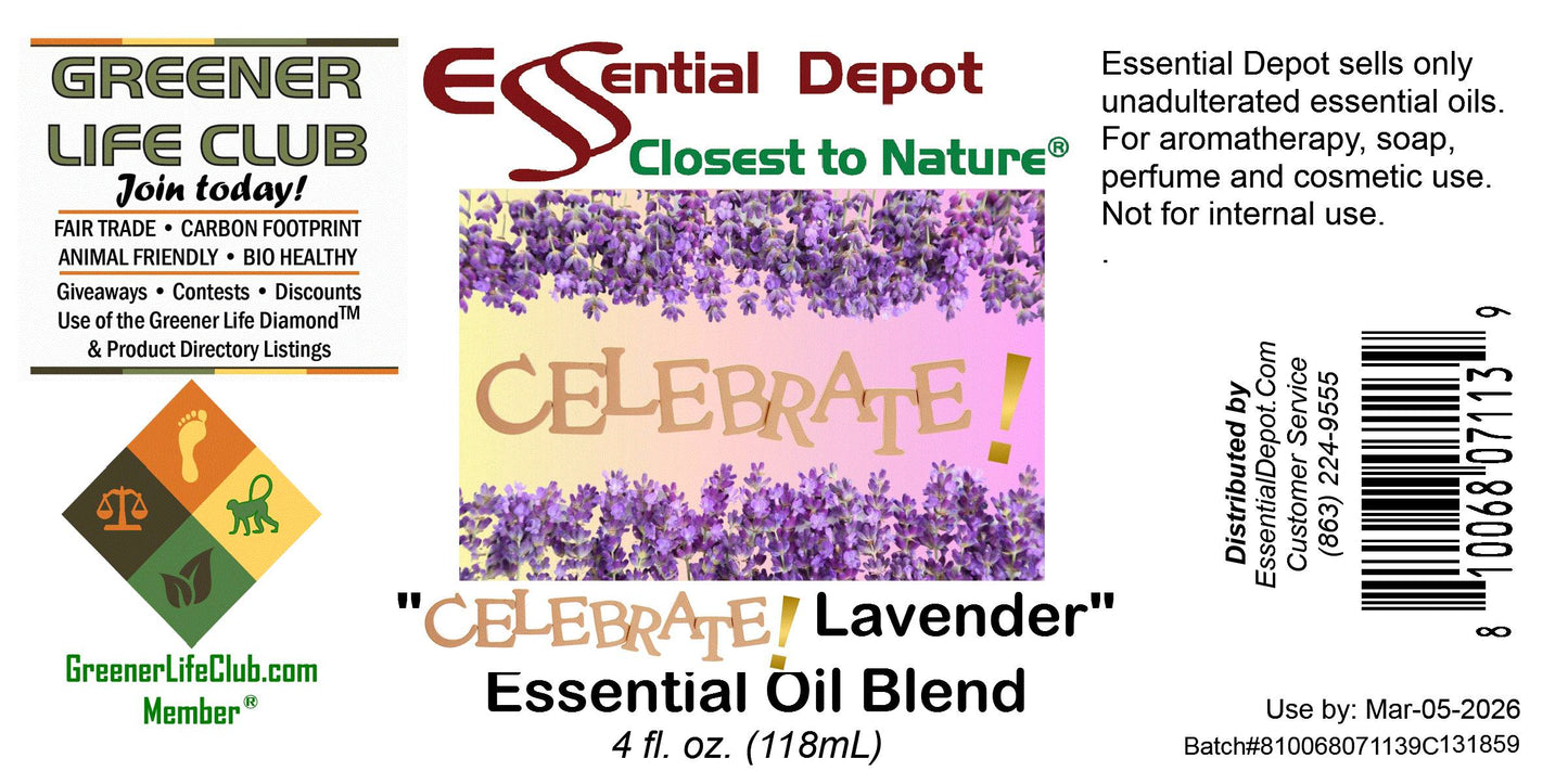 Celebrate Lavender Essential Oil Blend - 4 oz.