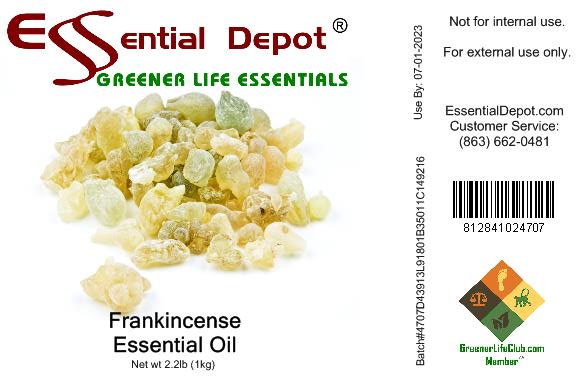 Frankincense Essential Oil - 1 kg. - Approx 2.2 lbs.