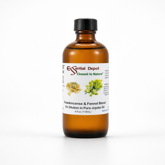 Frankincense & Fennel Blend 5% Dilution in Pure Jojoba - 4oz
