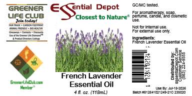 Lavender French Essential Oil - 4 oz.