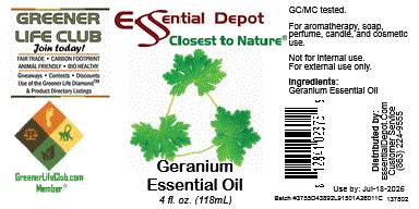 Geranium Essential Oil - 4 oz.