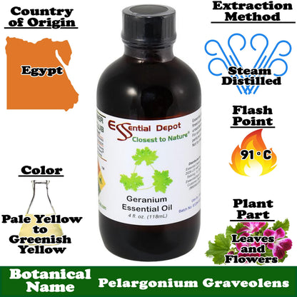Geranium Essential Oil - 4 oz.