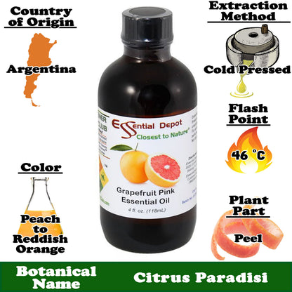 Grapefruit Pink Essential Oil - 4 oz.