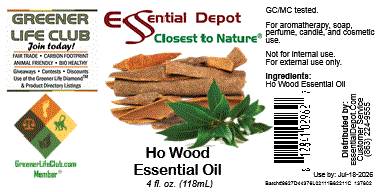 Ho Wood Essential Oil - 4 oz.