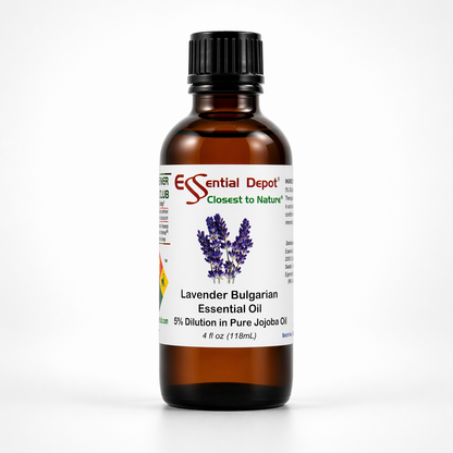 Bulgarian Lavender 5% Dilution in Pure Jojoba - 4 fl oz