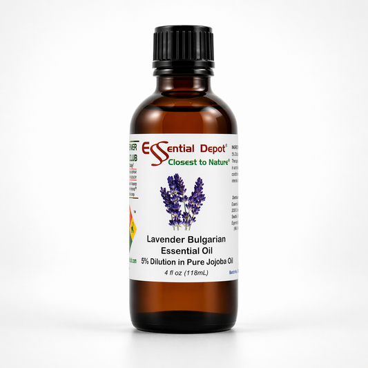 Bulgarian Lavender 5% Dilution in Pure Jojoba - 4 fl oz