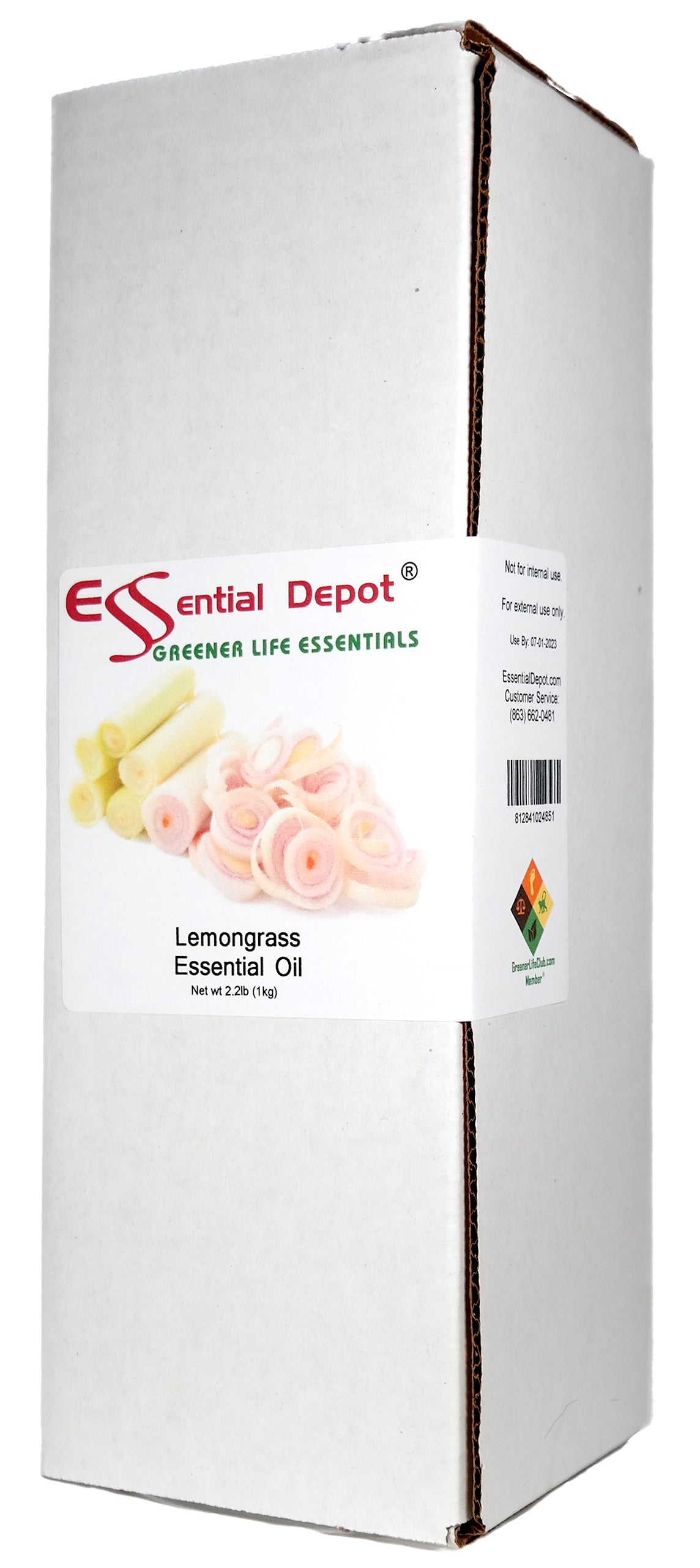 Lemongrass Essential Oil - 1 kg. - Approx 2.2 lbs.
