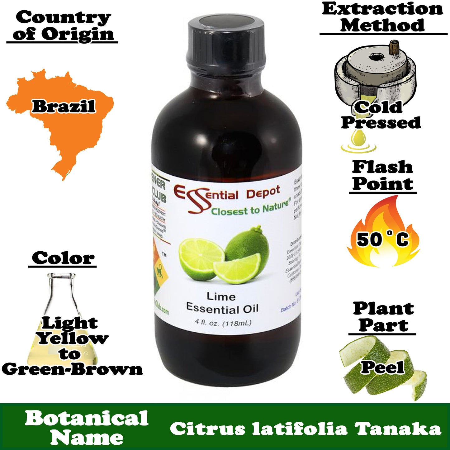 Lime Essential Oil - 4 oz.