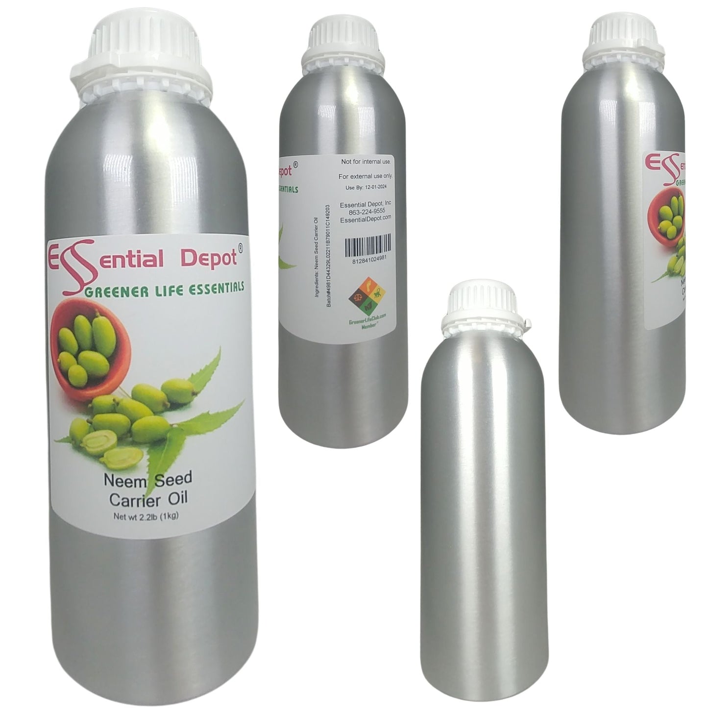 Neem Seed Oil - 1 kg. - Approx 2.2 lbs.