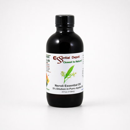 Neroli 5% Dilution in Pure Jojoba - 4 fl oz