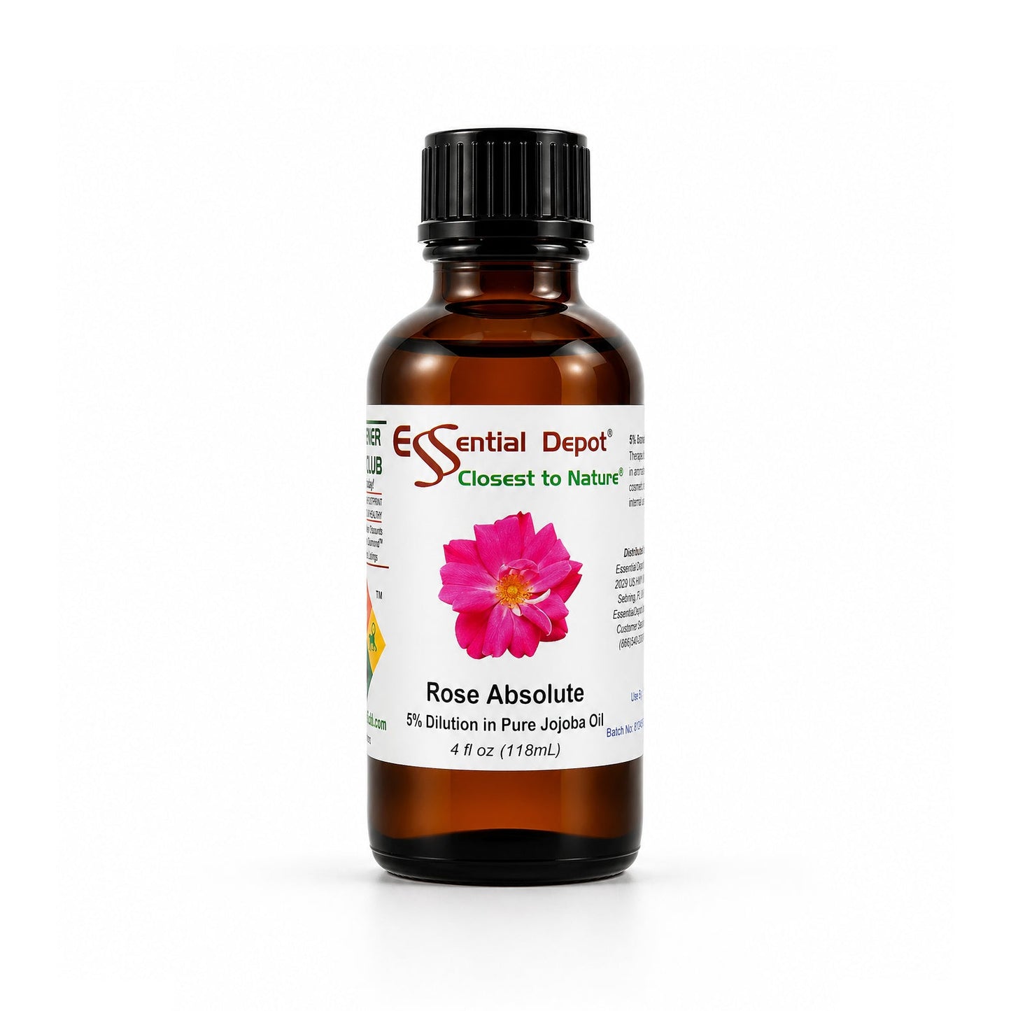 Rose Absolute 5% Dilution in Jojoba - 4 fl oz