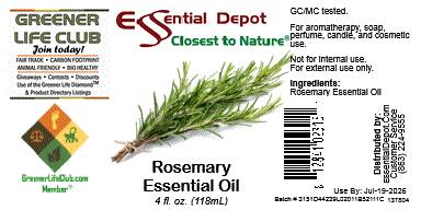 Rosemary Essential Oil - 4 oz.