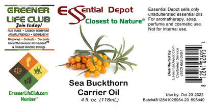 Sea Buckthorn Oil - 4 oz