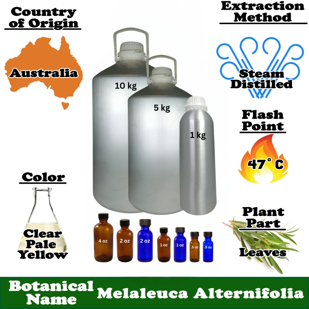 Tea Tree Essential Oil - 1 kg. - Approx 2.2 lbs.