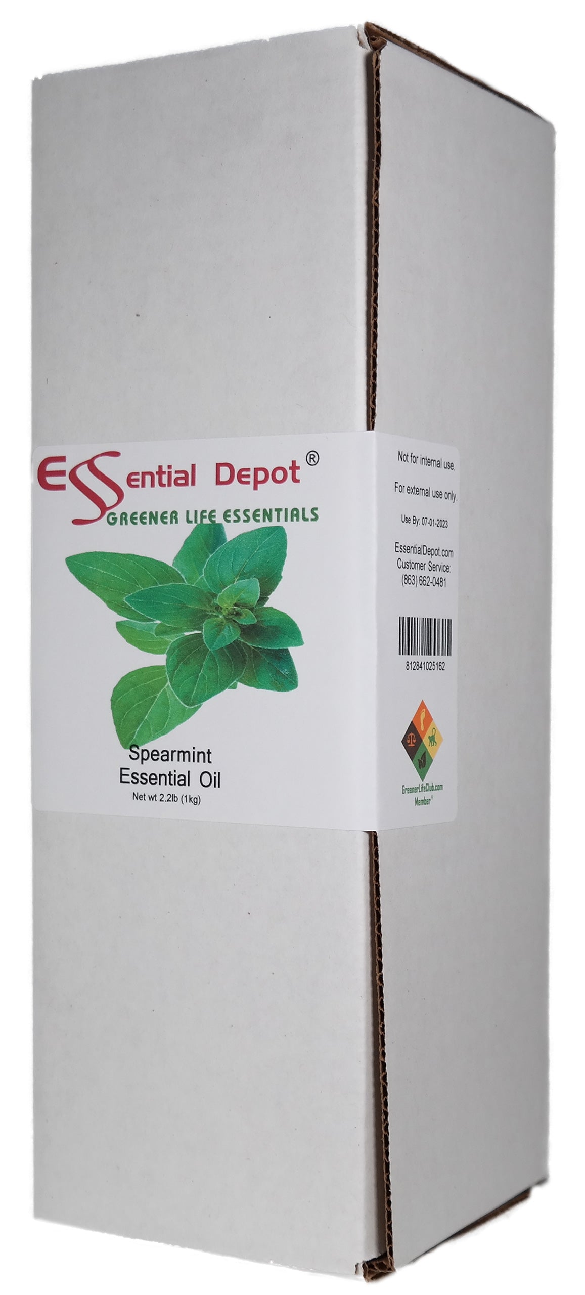 Spearmint Essential Oil - 1 kg. - Approx 2.2 lbs.
