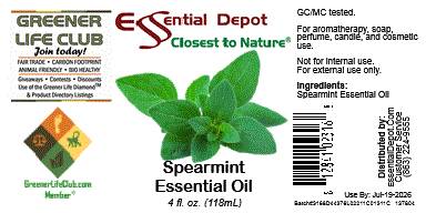 Spearmint Essential Oil - 4 oz.