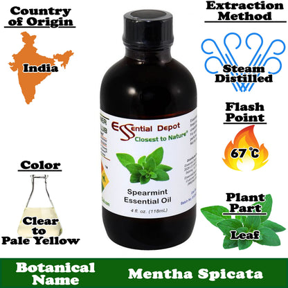 Spearmint Essential Oil - 4 oz.