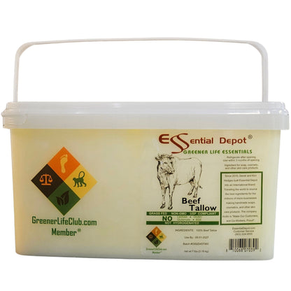 Beef Tallow - 7 lbs in GLC Box - GRASS FED - FOOD GRADE