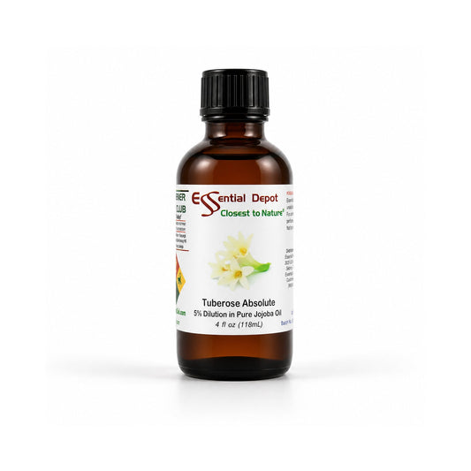 Tuberose Absolute 5% Dilution in Pure Jojoba - 4 fl oz